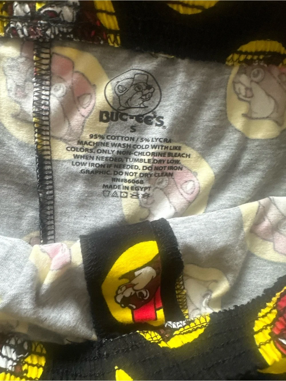 NWOT BUC-EE’s The Beaver, 95% Cotton Small Black Mens’ Button Boxer Shorts